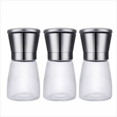 스텐그라인더 3P 소금 후추 깨갈이 (선택하면 3개임) 공병 솔트플러스, 3개, 160ml