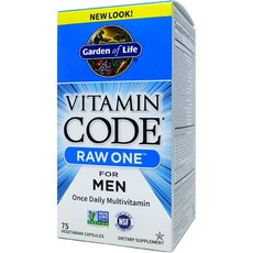 가든오브라이프 비타민코드 로우 원 남성 멀티비타민 75 야채캡슐