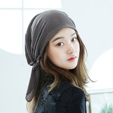 베리플로피 비니 단색 주방 패션 머리두건 밴딩 조리모 남자 여성모자 모눈두건 (5컬러)