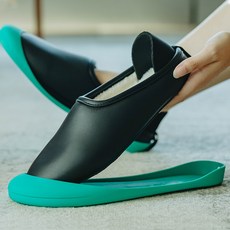 하나 이중사용 탈착 면 슬리퍼 가죽 방수실 안 핏아우터 논슬립 미끄럼방지 내마모성 바닥재 마루 소음방지 보온 남자