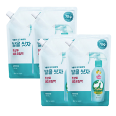 온더바디 코튼풋 발을씻자 풋샴푸 레몬 리필500ml, 1개입, 4개