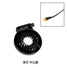 EJOYQI KT V12 Ebike PAS CD V12L 6 자석 왼쪽 페달 보조 센서 듀얼 홀 센서 12 신호 전기 자전거 PAS 센서, 06 KTV12R waterproof