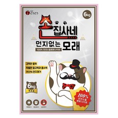 손집사네 벤토나이트 먼지없는 고양이모래 야자숯 (소디움 테스터용), 2개, 6kg