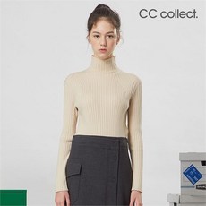 씨씨콜렉트 하이넥 골지 니트 탑 C204KSK700 LE