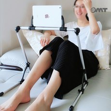 OMT 접이식 누워서 앉아서 태블릿 핸드폰 거치대 OTA-C16, 블랙