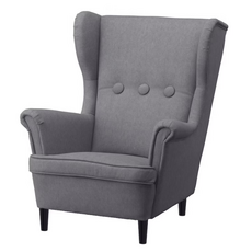 이케아 STRANDMON 스트란드몬 어린이암체어 비슬레 그레이 803.925.46, 1개