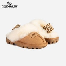 [오즈웨어(OZUGGWEAR)] 키즈 코케트 양모 어그 밴딩슬리퍼 OZ114KEB