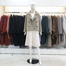 나이스크랍 나이스클랍 더블버튼 숏 핸드메이드코트A221PWC151-KA