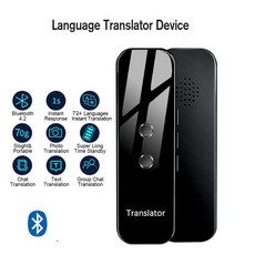 G6 언어 번역기 장치 휴대용 인스턴트 음성 번역기 72 + 언어 블루투스 여행 학습 비즈니스|번역기|, gray