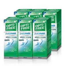 옵티프리 퓨어모이스트 렌즈세정액 + 렌즈케이스, 300ml, 6개