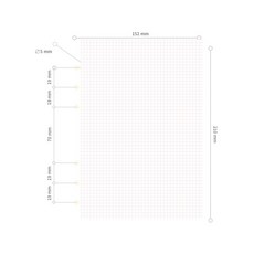 드림널스 A5 6공 다이어리 모눈 속지(120g) 리필 180page 대용량, 1개