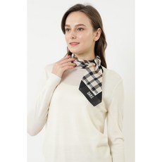 DAKS Women House Check Mini Scarf 16-421242 10/Black