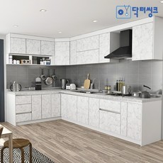 닥터씽크 릴러블키친 모노 스톤 ㄱ자형 3.4M 싱크대
