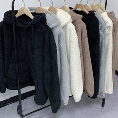굿데이몰 보아양털 후드집업 세트 DA