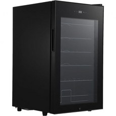 24병 와인 쿨러 냉장고 40f55f 디지털 온도 조절이 가능한 레드 화이트 샴페인용 프리스탠딩 컴팩트 미니 와인셀러, 단일사이즈