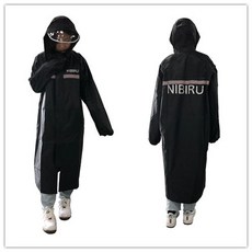 NIBIRU 여성 남자 우비 레인코트 우의 비옷 커플 완벽방수 (옥스포드 소재 )