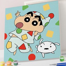 TWKL 페인팅 캔버스 짱구 20X20