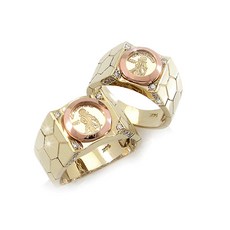 유앤미쥬얼리 14K Gold 어린왕자 스넥 커플링 반지