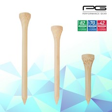 [퍼포먼스기어정품] 대나무 골프티 (42mm/70mm/82mm), 롱티(70mm)