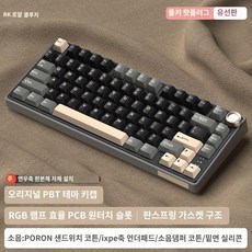 rainy75 키보드 WOB 블루투스 GASKET 플러그인 구조 기계식키보드 무선 레이니 FREE R75팬텀RGB라이트풀키플러그싱글템플릿 스노우 킹 축 상품 이미지