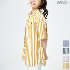 스파오반팔셔츠