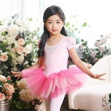 벨라걸즈 유아동발레복 유아 아동 키즈 여아 일체형 발레복 환타지아 핑크 스냅형