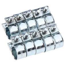 Royalways 10pcs 라디에이터 호스 클램프 스트레이트 커플러 파이프 클립-Ø 10-12mm