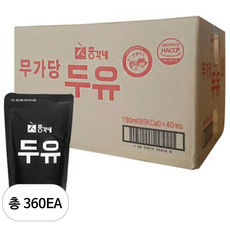 총각네 무가당두유 190ml, 360개