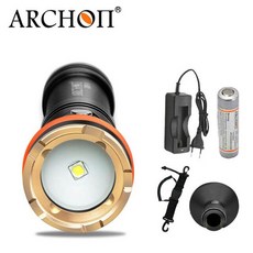 Archon D11V-II W17V-II d11v 다이빙 비디오 라이트 1200 lm 100 m 수중 라이트 * l2 u2 led 손전등 사진, 04 Set C_01 CHINA