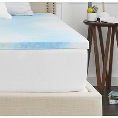 Sealy 2 "SealyChill 메모리 폼 매트리스 토퍼 퀸 화이트, 단일옵션