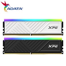 오리지널 ADATA XPG SPECTRIX D35G RGB 메모리 DDR4 3200MHz U-DIMM 데스크탑 컴퓨터 방열판 포함, 3) 3600 16GB White