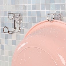FLEX해버렸지 뭐야~ 벽면 손상 없는 부착식 다용도걸이 대야걸이