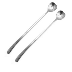 윙커 스텐 하트 롱 스푼, 4개, 단색