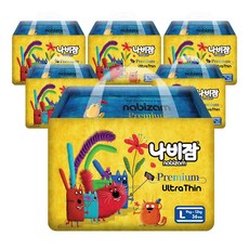 나비잠 울트라씬밴드 대형 6팩 기저귀, 216매