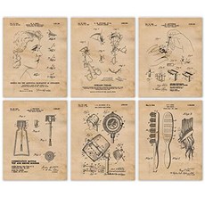 레트로 뷰티 살롱 특허 포스터 인쇄 6 장 (8x10) 프레임리스 사진 벽화 장식 선물 20 달러 미만의 각 그룹은 홈 오피스 스튜디오 라운지 디자이너 대학생 교사 디자인 아트 팬에 사용할 수 있습니다.