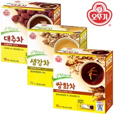 오뚜기 15T 대추차+생강차+쌍화차 총 45T 전통차, 1개, 15개입