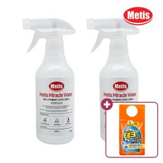 [메티스] 미라클워터 조리도구 클리너 400ml x2개 냄비 기름때제거 찌든때제거 소독제, 2개, 0.4l