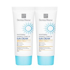 더마하우스 미백 링클 톤업 썬크림50mlx2개 SPF50+++(미백 주름개선 자외선차단) /미백+탄력+자외선차단, 2개, 50ml
