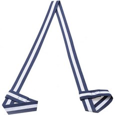 조절식 요가 매트 스트랩 캐리어 및 스트레칭 밴드, Blue and White Stripes