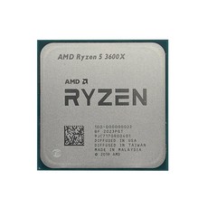 AMD Ryzen 5 3600X 3.8 GHz 6 코어 12 스레드 7NM L3 = 32M 000000022 CPU 프로세서 소켓, 한개옵션0