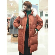 베네통 [베네통] W몰 폭스퍼 덕다운 롱패딩 BAPD62761