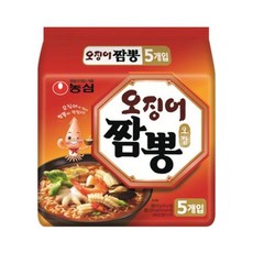 농심 오징어짬뽕 124g 5개