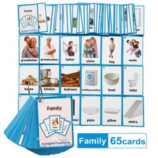 몬테소리 감정 질병 영어 단어 카드 플래시 학습 교육 장난감 어린이 포켓 선물, [03] Familly, 03 Familly