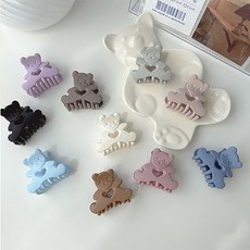 아이유곰돌이집게핀