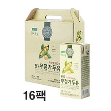 건국유업 국산콩 무첨가 두유, 190ml, 16개 190ml, 16개