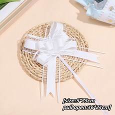 풀 활 선물 리본 대형 꽃 자동차 장식 팩 5 50 개 4 CM 6 4CM, 10Pcs, 13white, 10개