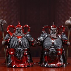 무속용품 요변홍유 집을 지키는 문신 신령상 2종세트