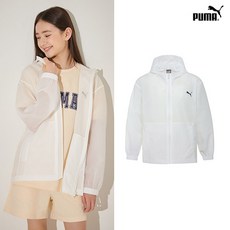 [푸마키즈] [PUMA] NEW 푸마키즈 드라이셀 패커블 바람막이점퍼 화이트