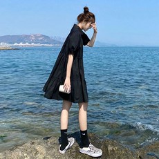 로로희 쥬크 톰보이 김남주 딘트 럭키슈에뜨 플리츠프릴츠 미니 주름 원피스