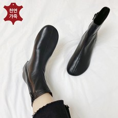 탄성좋은 수입 양가죽 넉넉한 앞코 귀여운 스판 여성 앵클부츠3cm